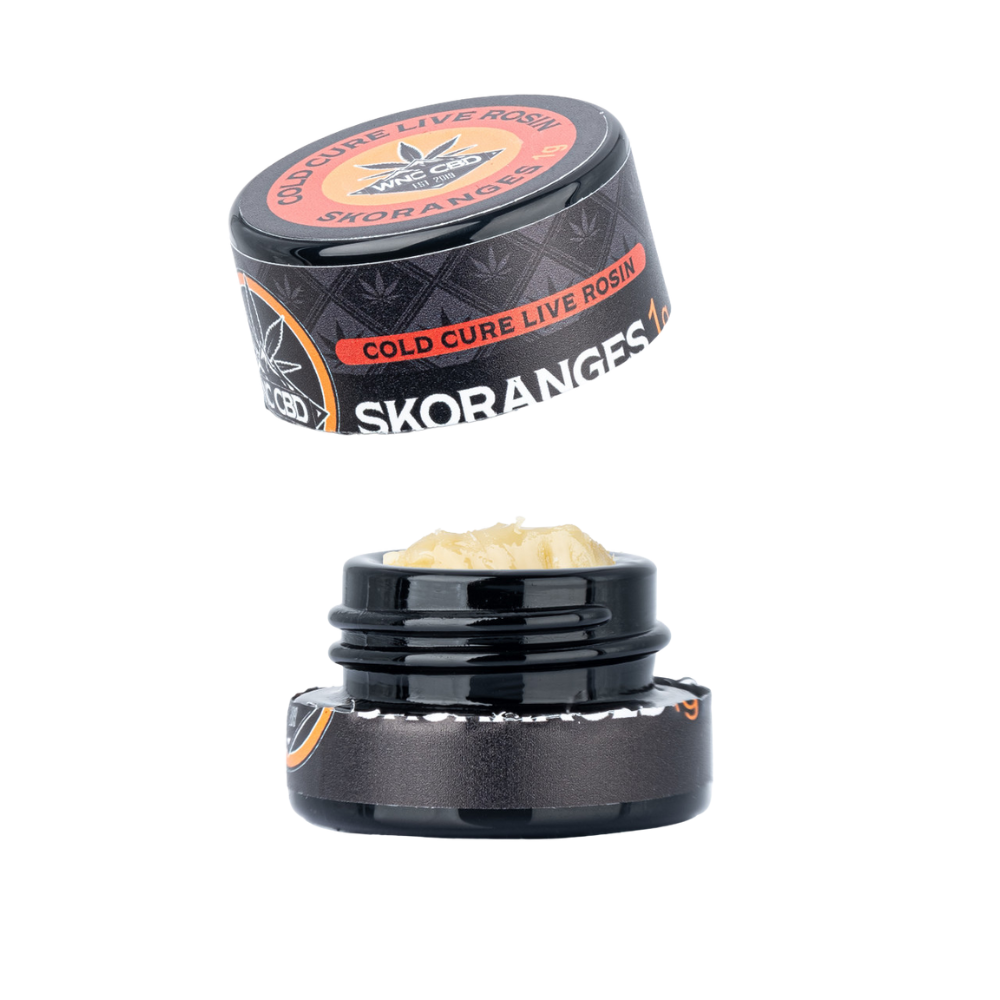 WNC CBD THCA Cold Cure Live Rosin | Skoranges | 1 Gram Jar