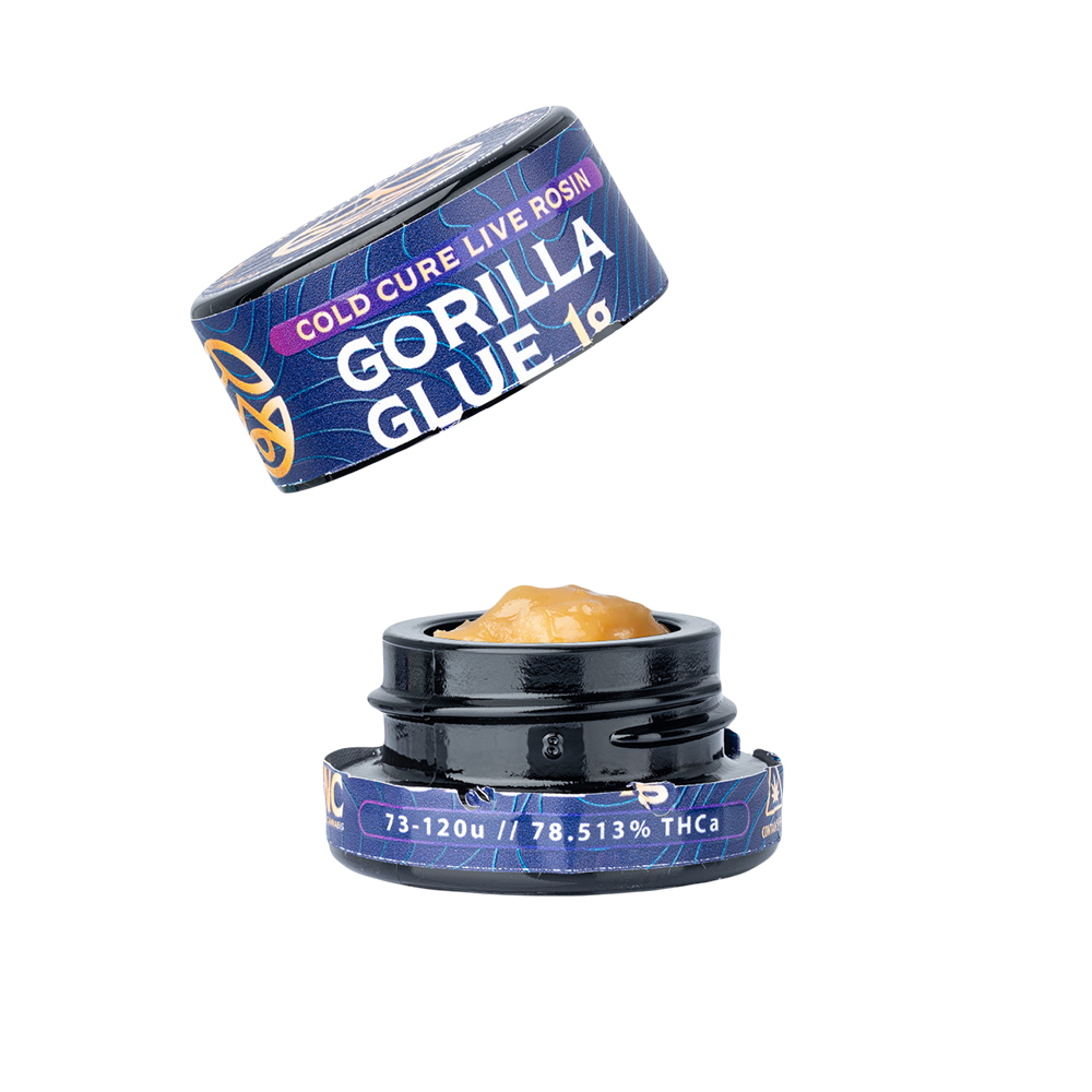 WNC THCA Cold Cure Live Rosin | Gorilla Glue | 1 Gram Jar