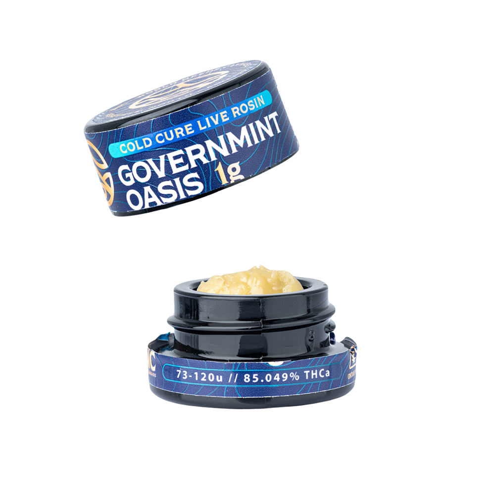 WNC THCA Cold Cure Live Rosin | Governmint Oasis | 1 Gram Jar