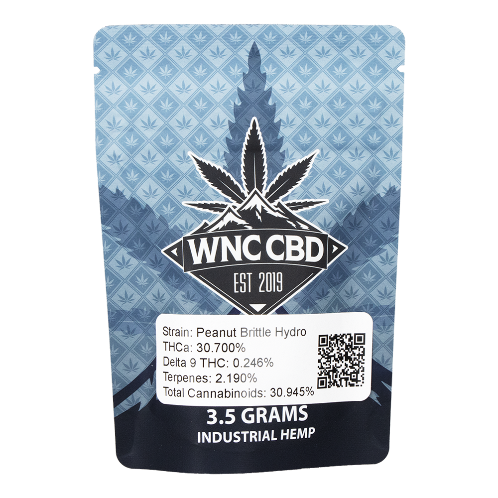 WNC THCA Indoor Hydro Flower | Peanut Brittle | 3.5 Gram Package