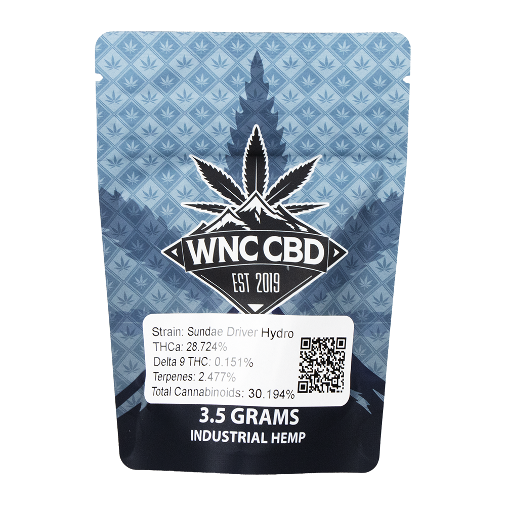 WNC THCA Indoor Hydro Flower | Sundae Driver | 3.5 Gram Package