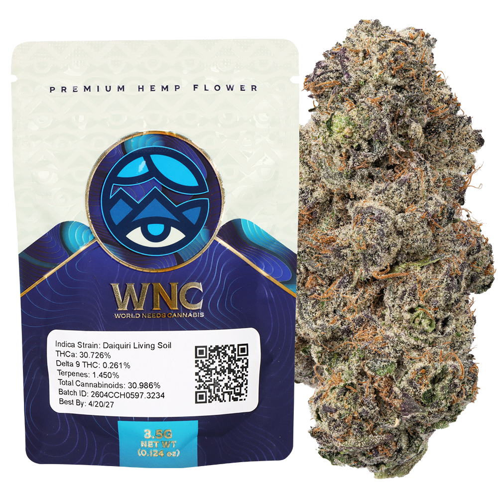 WNC THCA Indoor Living Soil Flower | Daiquiri | 3.5 Gram Packaging