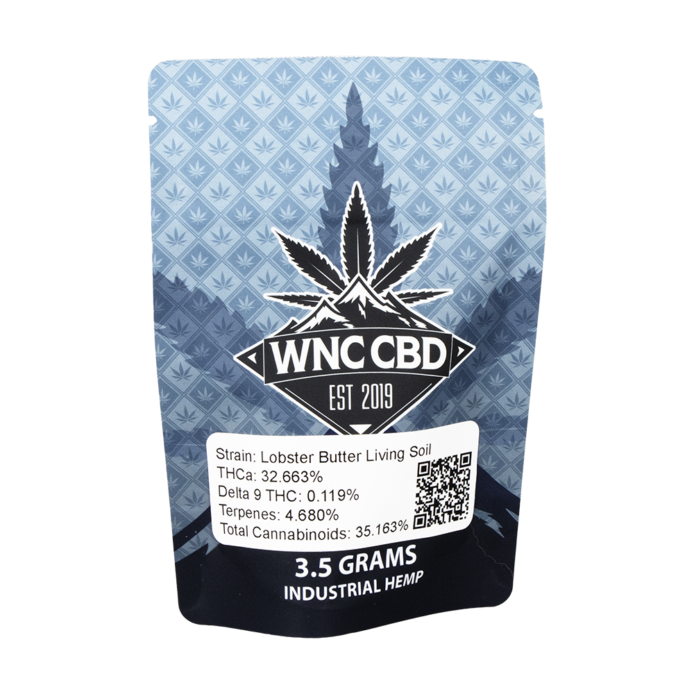 WNC THCA Indoor Living Soil Flower | Lobster Butter | 3.5 Gram Package