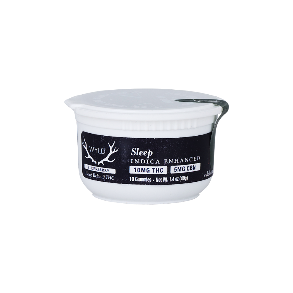 WYLD D9 Blend Gummies | Elderberry | 10 Count Jar