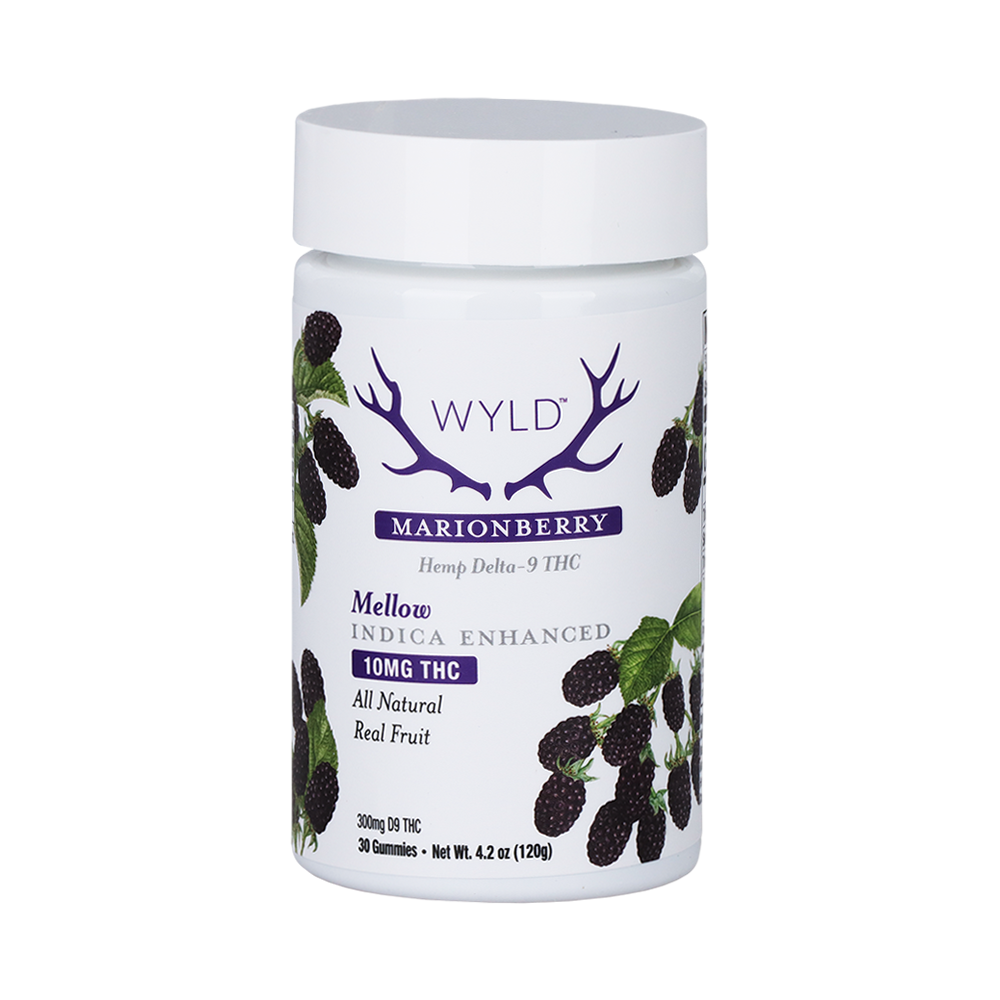 WYLD D9 Gummies | Marionberry | 30 Piece Jar