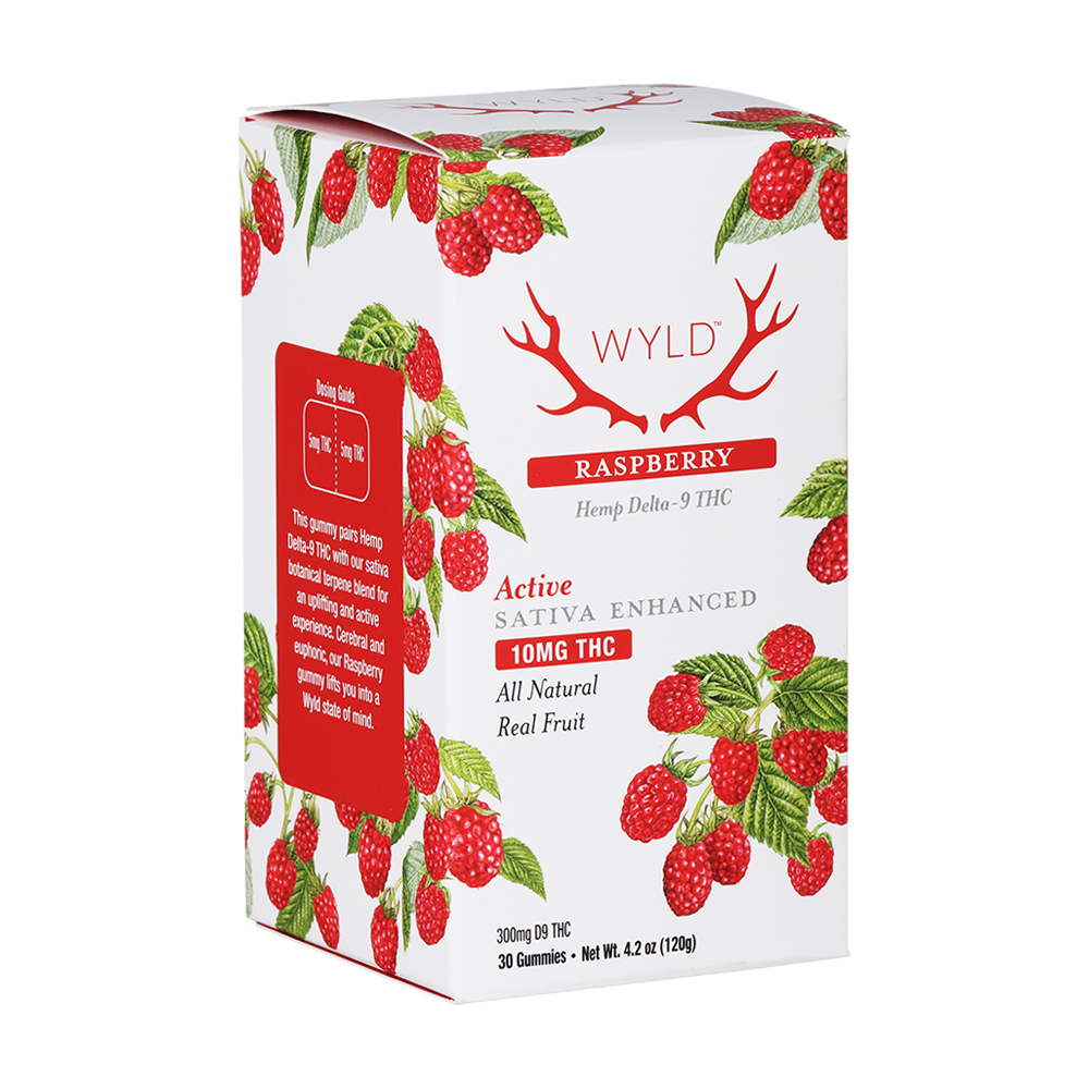 WYLD D9 Gummies | Raspberry | 30 Piece Packaging