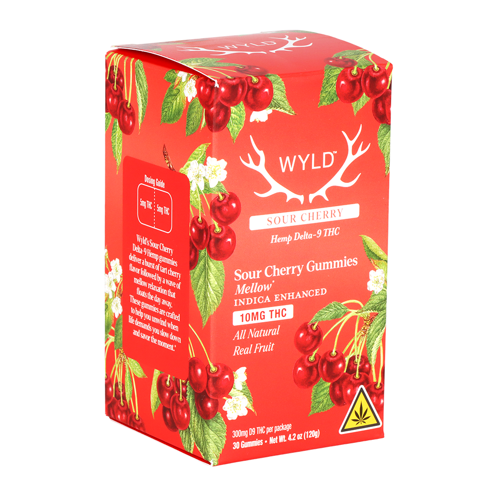 WYLD D9 Gummies | Sour Cherry | 30 Piece Packaging