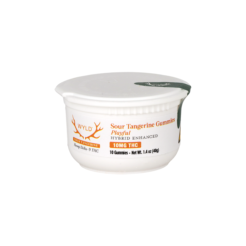 WYLD D9 Gummies | Sour Tangerine | 10 Piece Jar