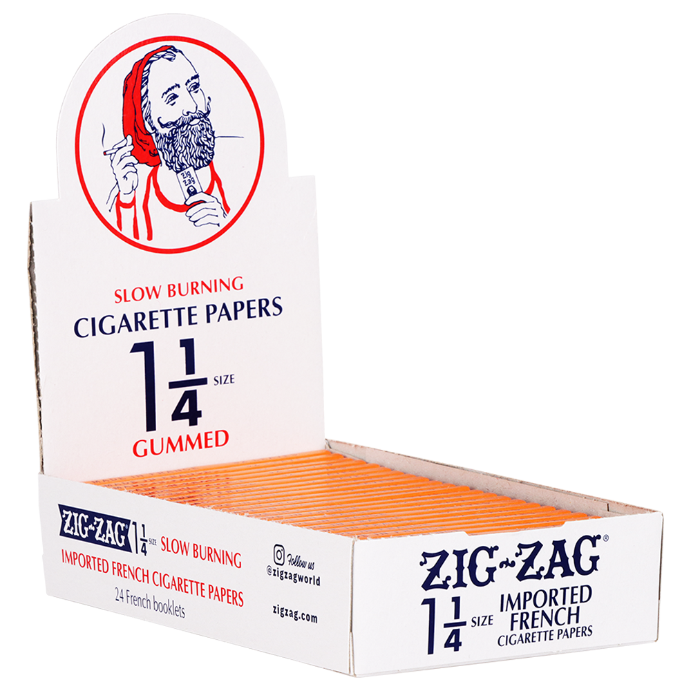 Zig Zag Orange Rolling Papers | 1 1/4 Inch | Full Box