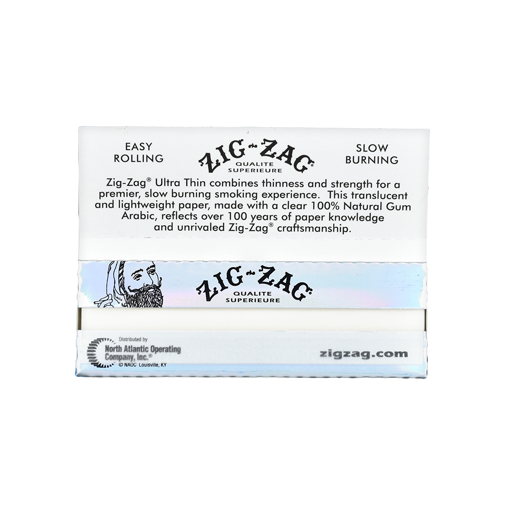 Zig Zag Ultra Thin Rolling Papers | 1 1/4 Size | Booklet Open View