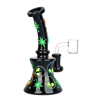 420 Alien Leaf Dab Rig | Back View