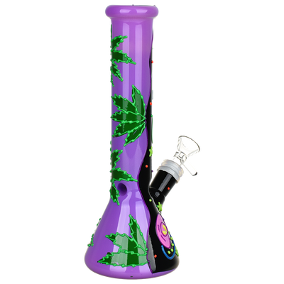 420 Beam Me Up Beaker Bong | Back View