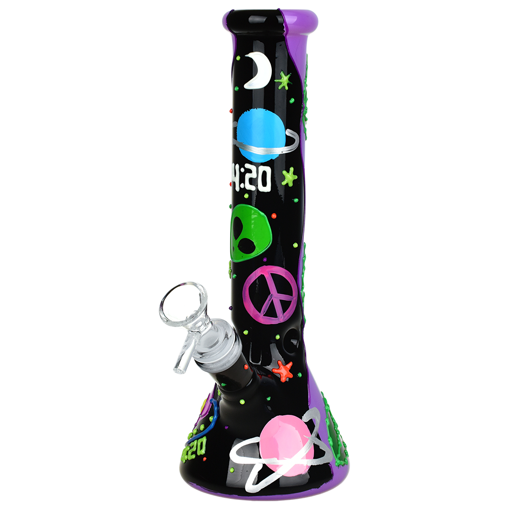420 Beam Me Up Beaker Bong | Front View
