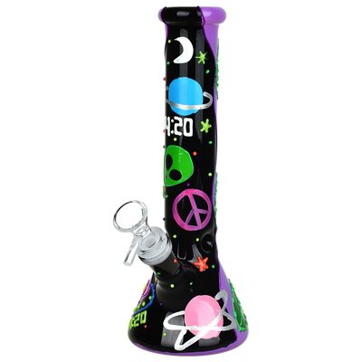 420 Beam Me Up Beaker Bong | Front View