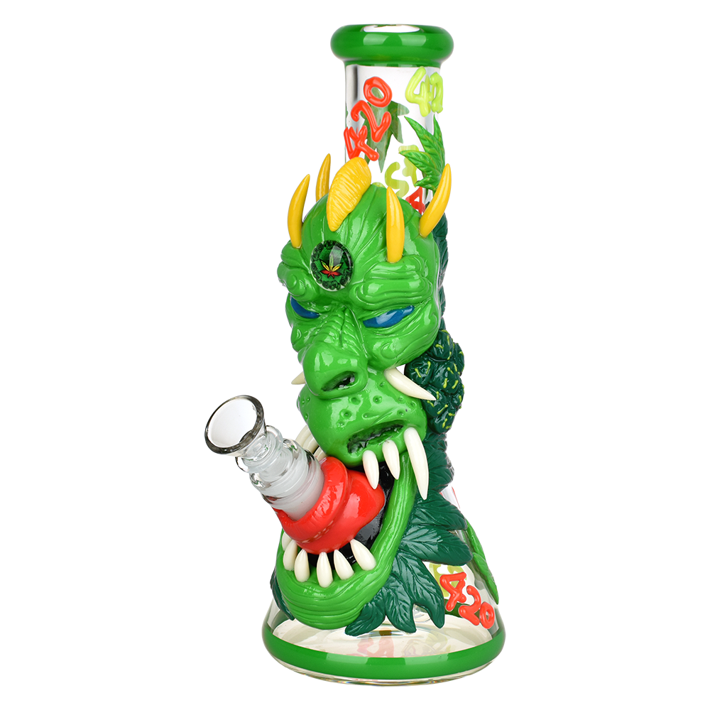 420 Dragon Glow Beaker Bong | Front View
