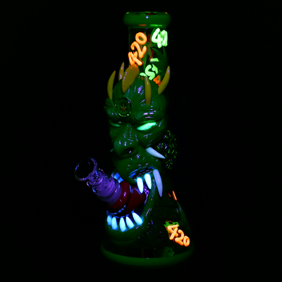 420 Dragon Glow Beaker Bong | Glow In The Dark