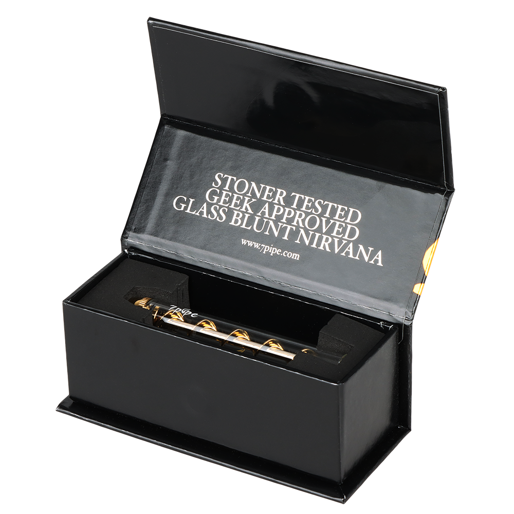 7Pipe Twisty Glass Blunt | Packaging Open View