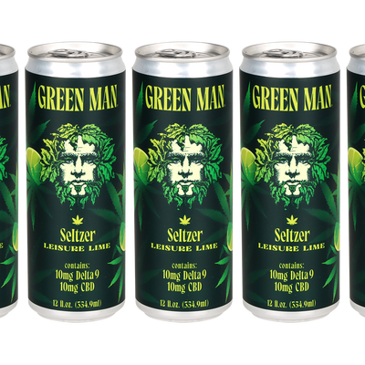 Asheville Dispensary x Green Man Brewery Seltzer | Leisure Lime | 24 Can Case