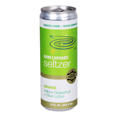 Asheville Dispensary Nano Cannabis Seltzer | Cosmic Yellow Grapefruit | Individual Can