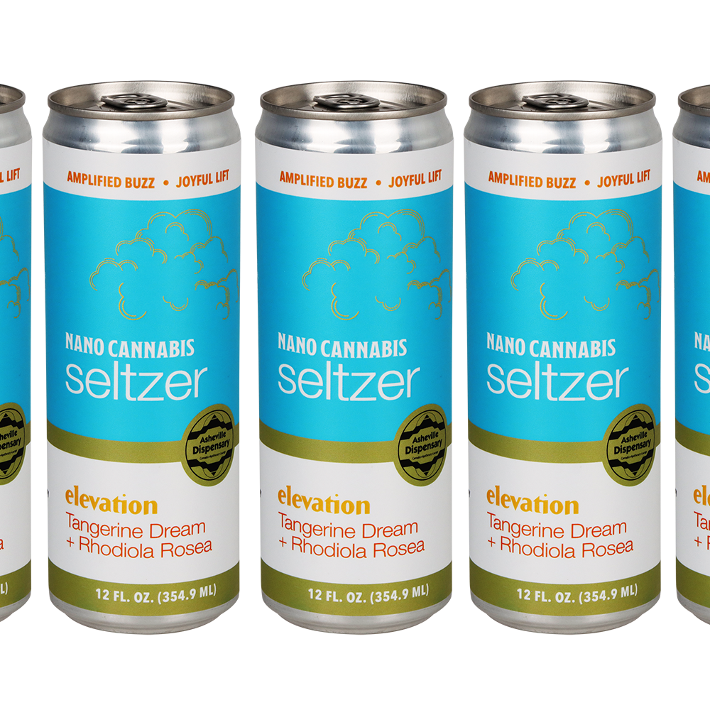 Asheville Dispensary Nano Cannabis Seltzer | Elevation Tangerine Dream | 24 Can Case