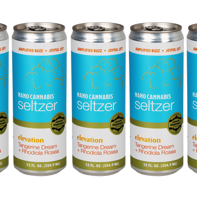 Asheville Dispensary Nano Cannabis Seltzer | Elevation Tangerine Dream | 24 Can Case