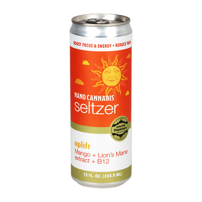 Asheville Dispensary Nano Cannabis Seltzer | Uplift Mango | Individual Can