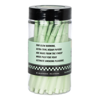 Blazy Susan Pre-Rolled Cones | Green Jar | 1 1/4 Size | 50 Count Jar