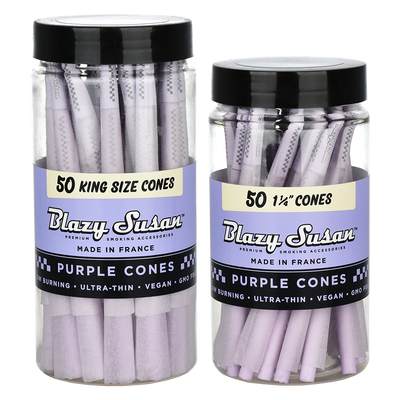 Blazy Susan Pre-Rolled Cones | Purple 50pc Jar | Group