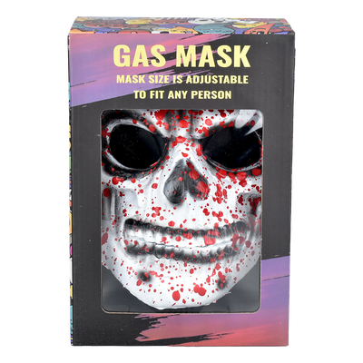 Bloody Skull Gas Mask & Acrylic Bong Set | Packaging