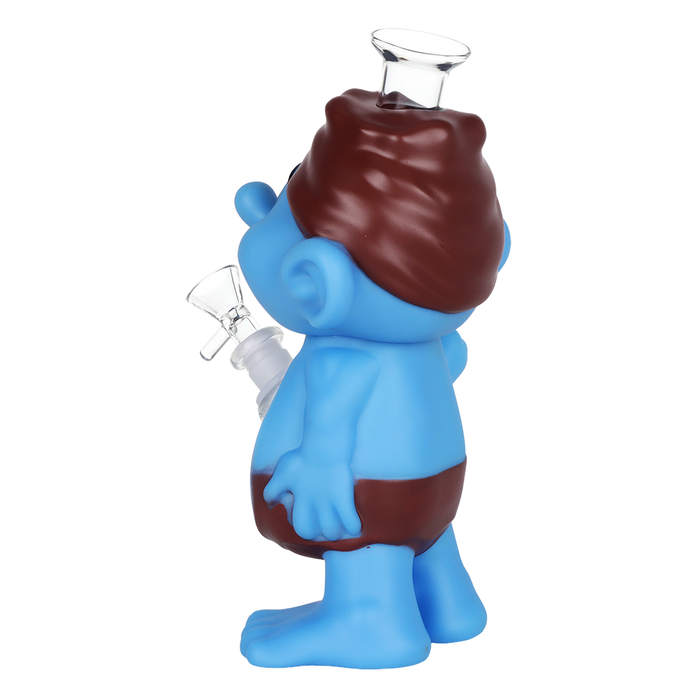 Blue Dude Figurine Bong | Back View