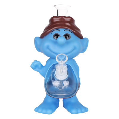 Blue Dude Figurine Bong | Front View