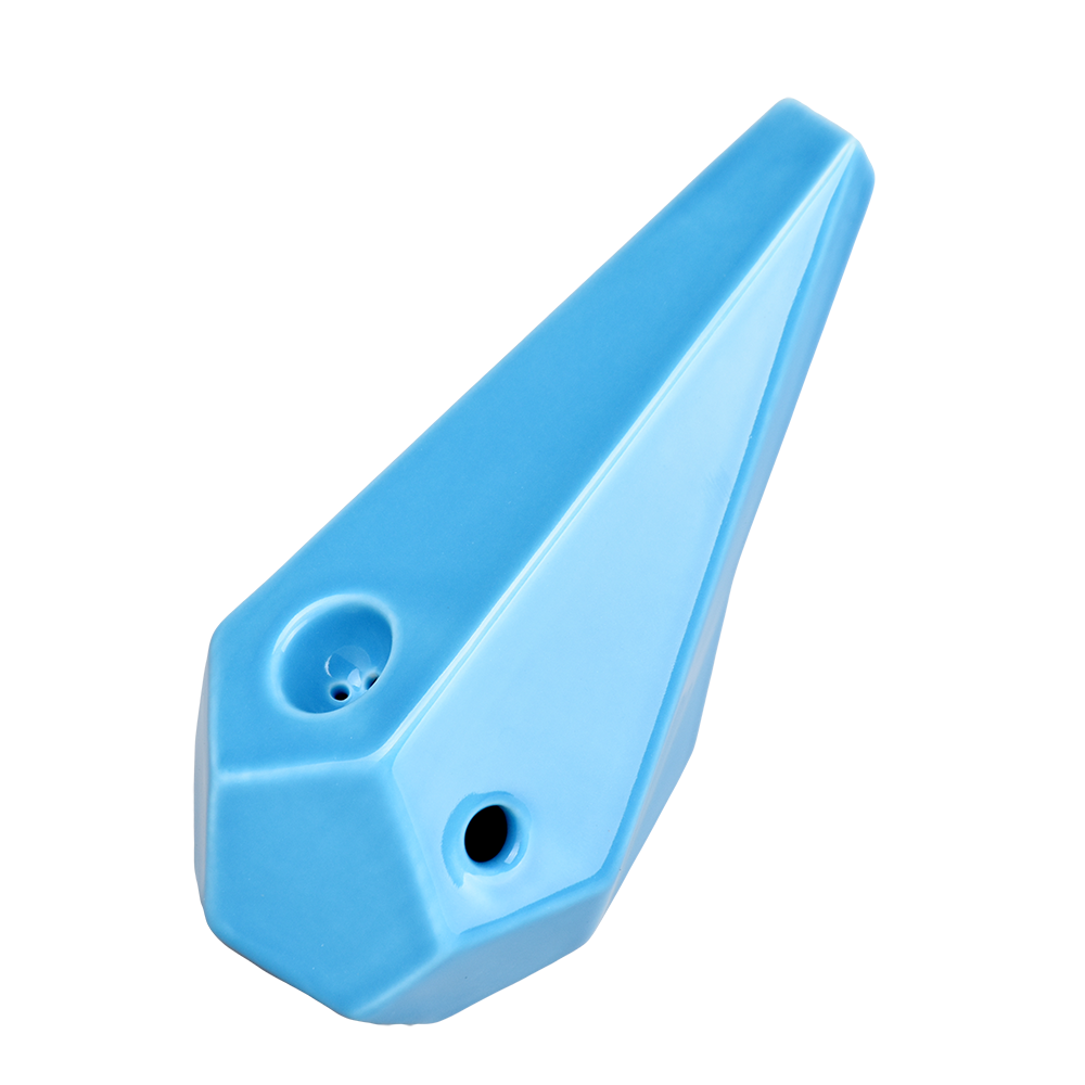 BRNT Designs Prism Ceramic Hand Pipe | Blue Sky