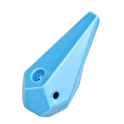 BRNT Designs Prism Ceramic Hand Pipe | Blue Sky