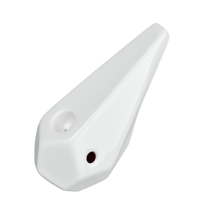 BRNT Designs Prism Ceramic Hand Pipe | White