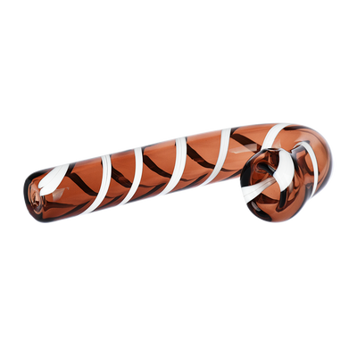 Candy Cane Hand Pipe | Alt Side View