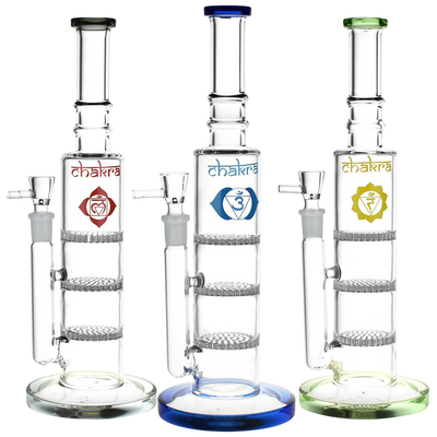Chakra Triple Honeycomb Tower Bong | Group