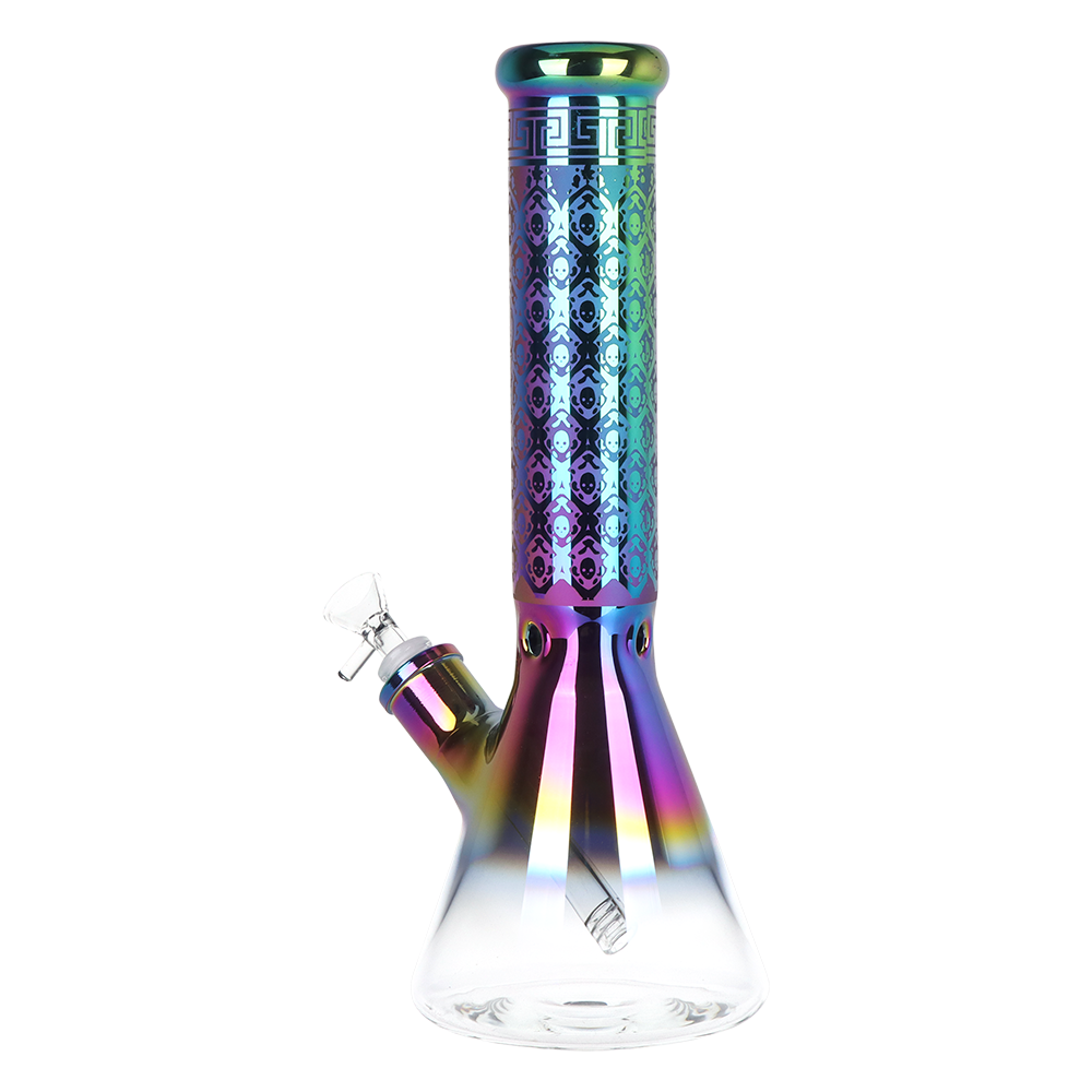 Chromatic Skull Fade Beaker Bong | Back View