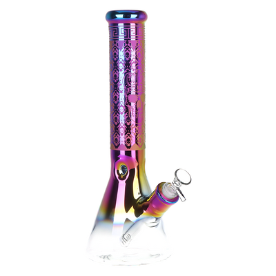 Chromatic Skull Fade Beaker Bong | Purple