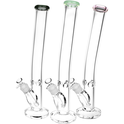 Classic Glass Bent Neck Straight Tube Bong | Extra Large Size | Group
