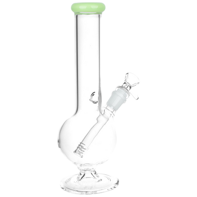 Classic Glass Bubble Base Bong | Medium Size | Back View