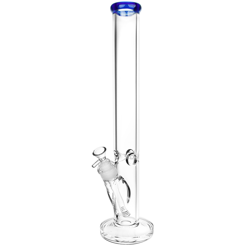 SeshGear Classic Glass Straight Tube Bong | Extra Large | Blue
