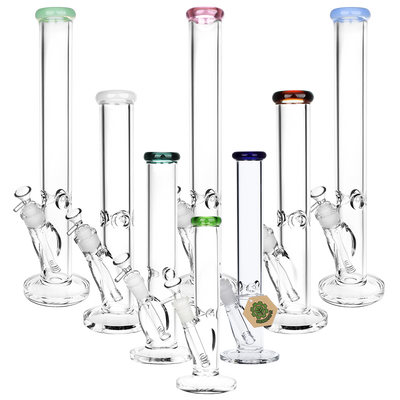 SeshGear Classic Glass Straight Tube Bong | All Sizes Group