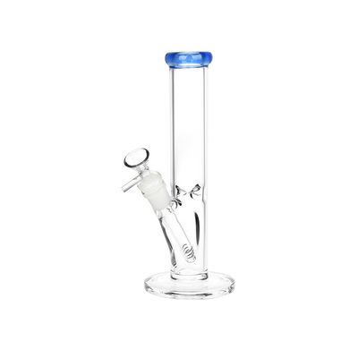 SeshGear Classic Glass Straight Tube Bong | Small | Blue