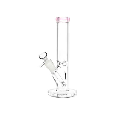SeshGear Classic Glass Straight Tube Bong | Small | Pink