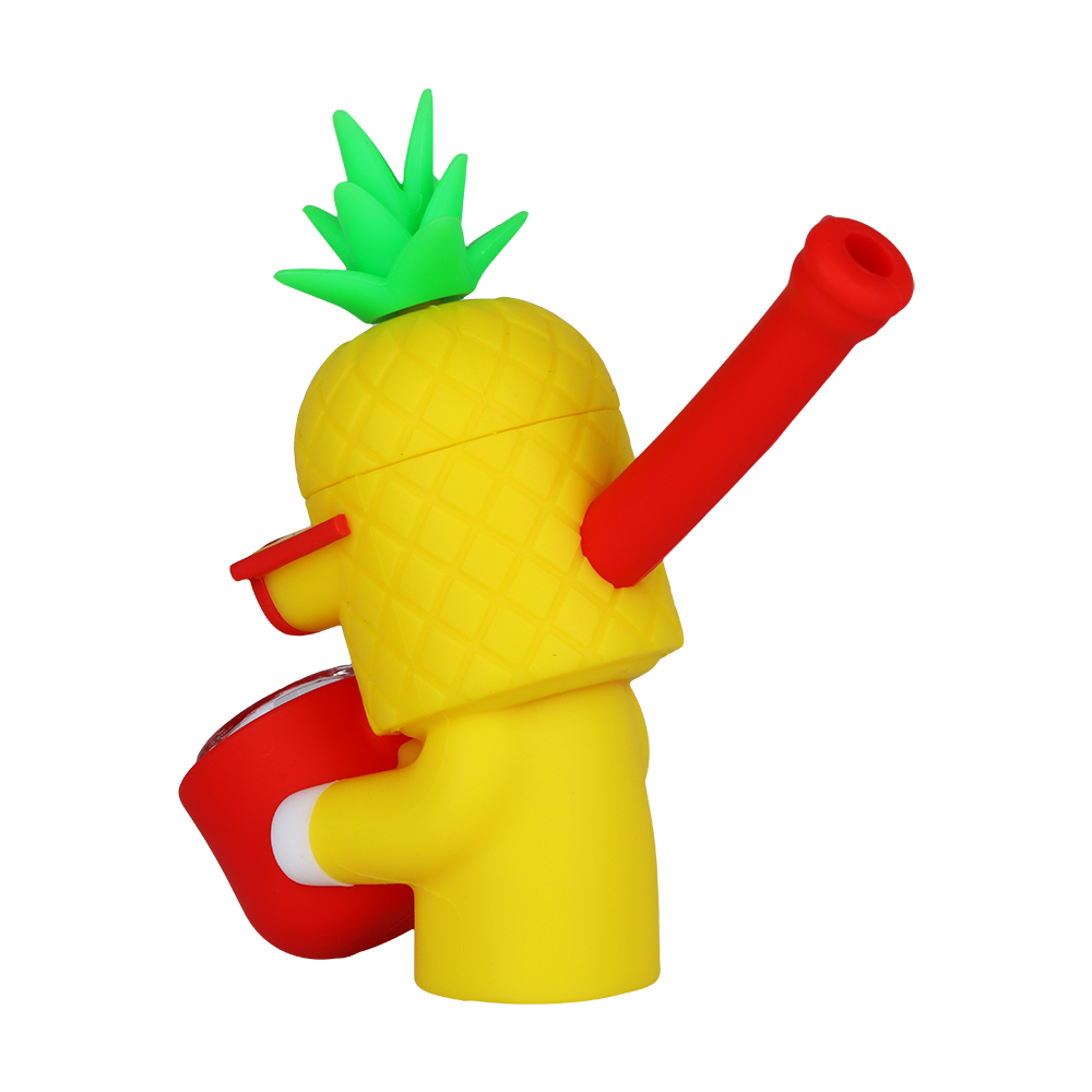Cool Guy Pineapple Secret Stash Pipe | Back View