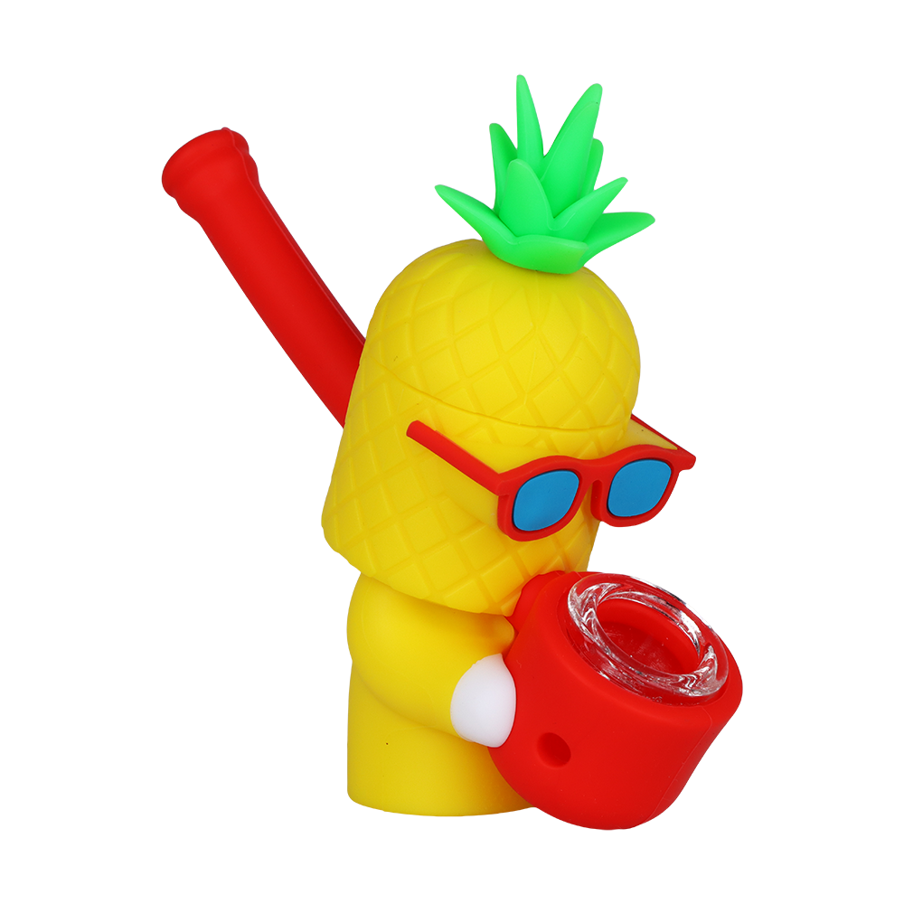 Cool Guy Pineapple Secret Stash Pipe | Front View