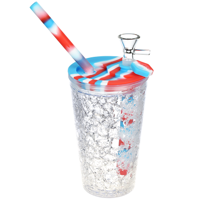 Cooling Freeze Travel Cup Bubbler | Red White Blue