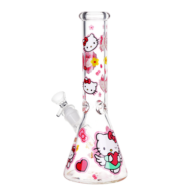 Cupid Kitty Beaker Bong | Back View
