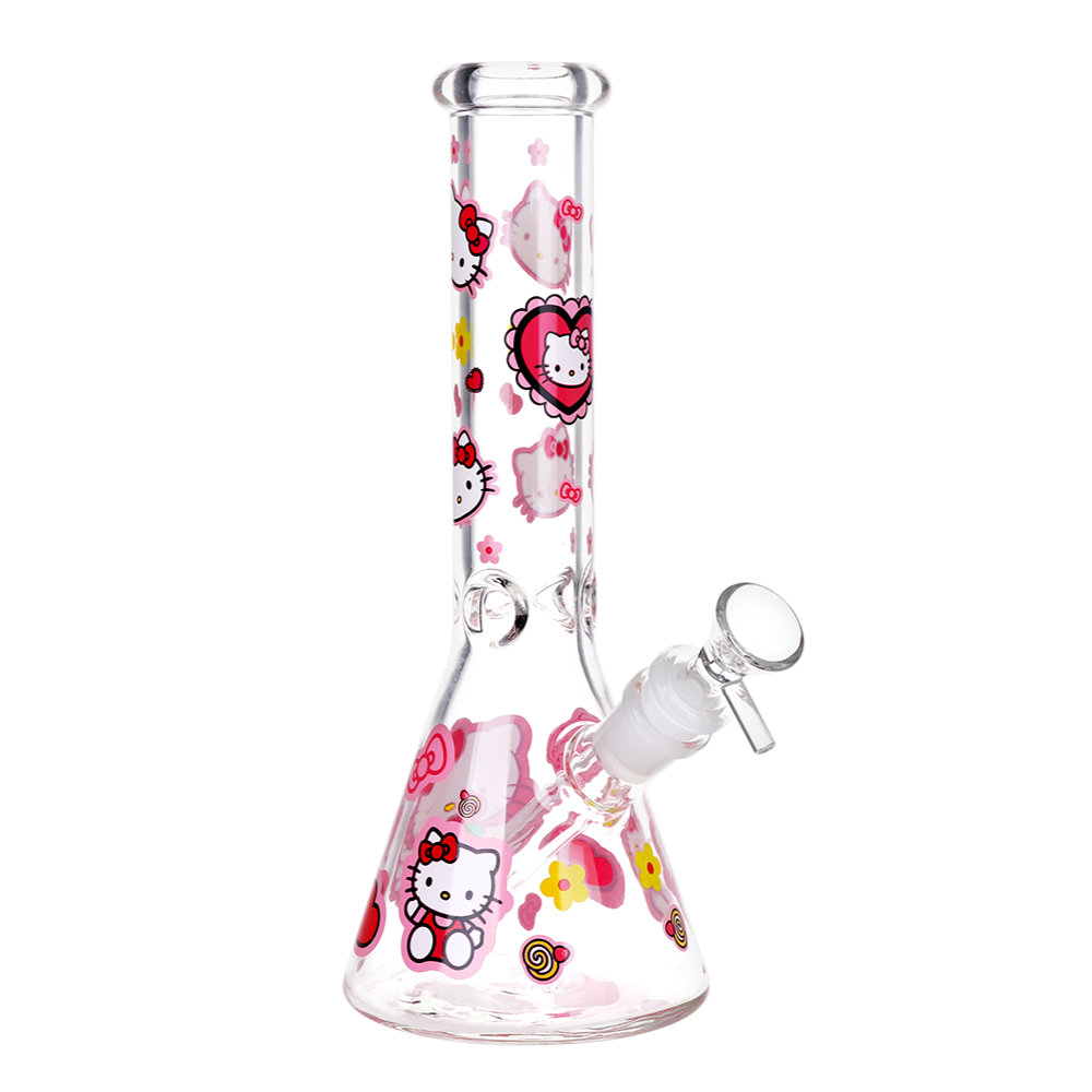 Cupid Kitty Beaker Bong | Front View
