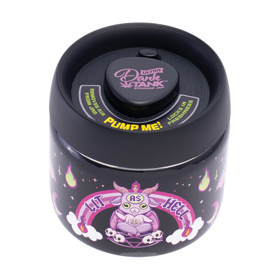 Dank Tank Vacuum Glass Jar | Lit As Hell | Front View